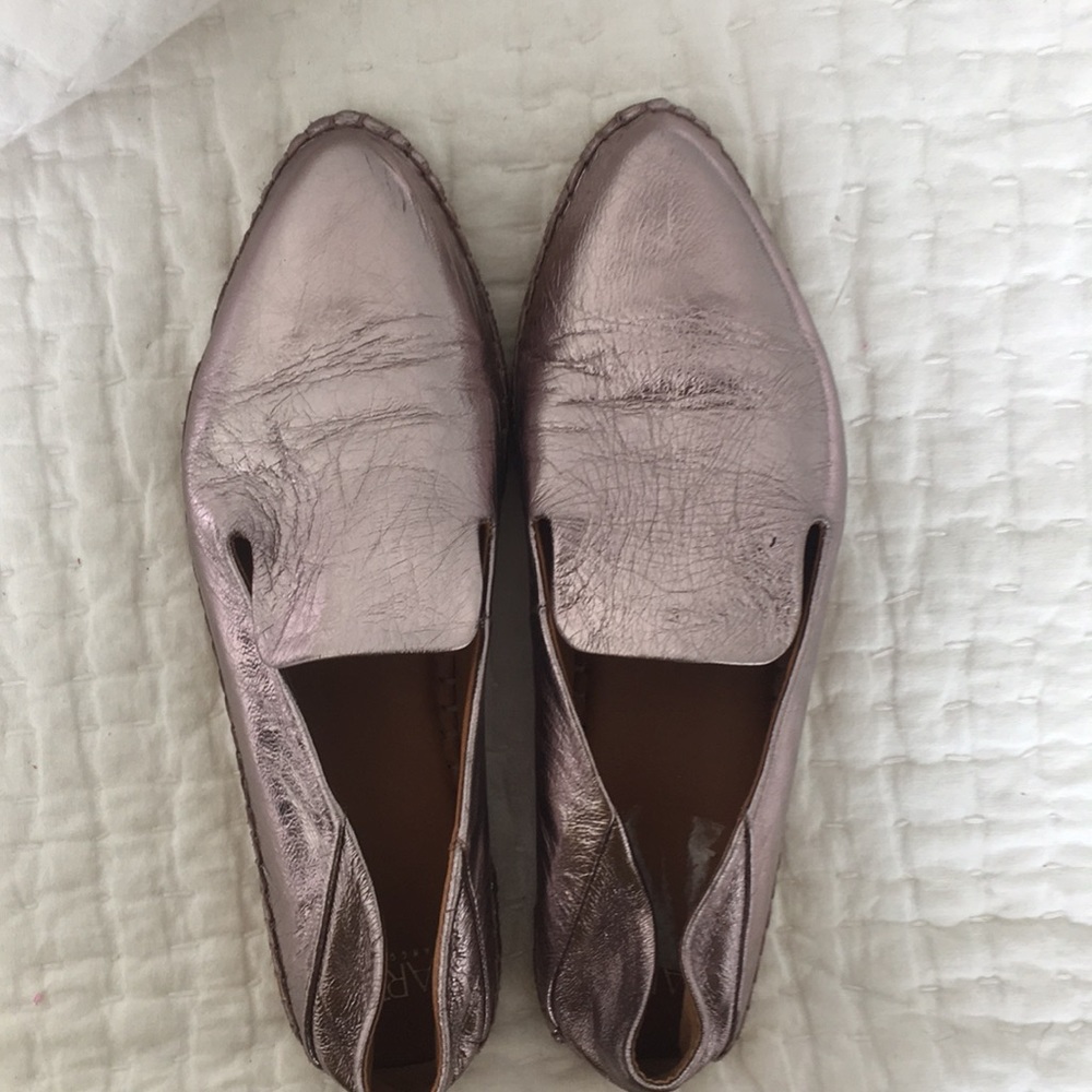 Sarto by Franco Sarto metallic espadrille flats